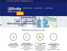 Tablet Screenshot of affinitynursing.com.au